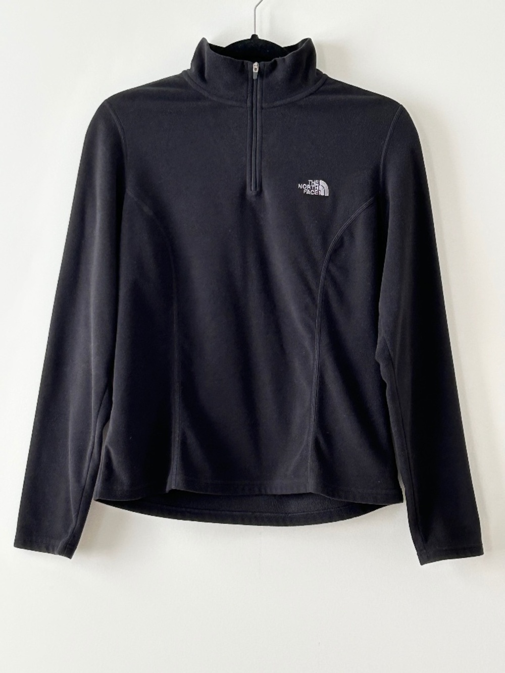 The North Face TKA 100 Black Fleece Zip Pullover